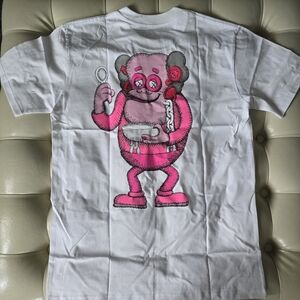 Kids White and Pink Graphic T-Shirt